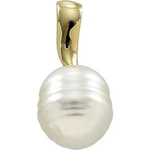 Baroque Pearl Pendant In 14K Yellow Gold   11mm