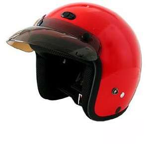  RMT 10 DOT Motorcycle Helmet Red Automotive