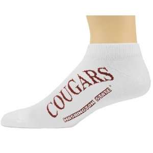  No Show Wsu Cougars Socks