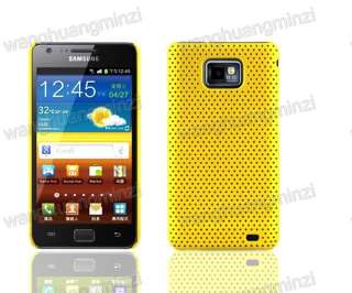 10PCS Full colors Mesh Hard Case Skin Cover For Samsung Galaxy S2 SII 