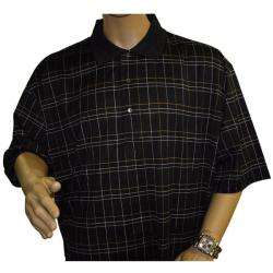   Vardon Mens Black Triple Mercerized Golf Polo Shirt  