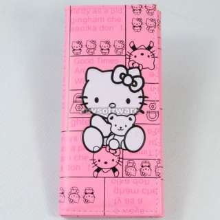New Fashion HelloKitty Hold Bear Girls Cute Wallet Clutch Card Bag 