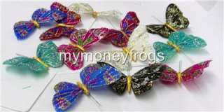 12x Set Lot Beautiful Hand Made Feather Butterfly Magnets Home 