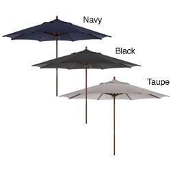 11 foot Outdoor Umbrella with Wood Pole  