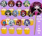   High Ghoul Dolls Double sided Images Cupcake Picks Cake Topper  12 pcs