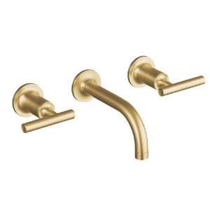   Angle Spout and Lever Handles, Valve Not Included, Vibrant Moderne