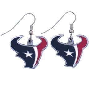  Houston Texans Dangle Earrings   NFL Football Fan Shop Sports 