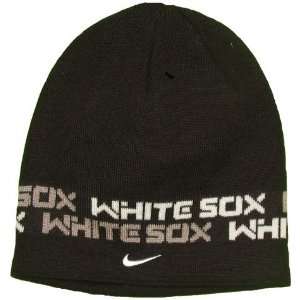  Mens Chicago White Sox Black Better Knit Cap Sports 