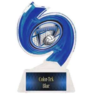 Volleyball Hurricane Ice 6 Trophy BLUE TROPHY/BLUE TEK PLATE 