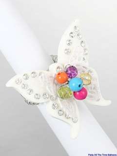 JERSEYLICIOUS STYLE HUGE BUTTERFLY RIGHT HAND RING  
