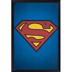  Framed Superman Logo Poster