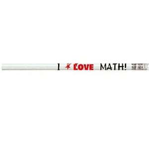  I Love Math School Pencil. 36 Each D1431