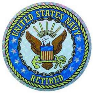  United States Navy Retired Sticker Automotive
