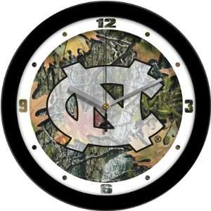   of North Carolina Tarheels 12 Wall Clock   Camouflage