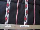   Yard Black Native American Design Stripe Cotton Fabric 60 Inches Wide