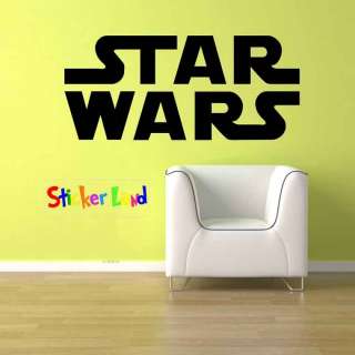 Huge Star Wars Logo Kid Room Decor Vinyl wall Art Decal  