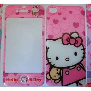  Hello Kitty Sticker Skin Cover Bumper Case for iPhone 4 