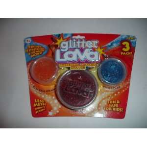    Glitter Lava Red Orange Blue Art Activity Putty Toys & Games