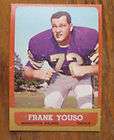 Frank Youso, Minnesota Vikings, 1963 Topps Trading Card