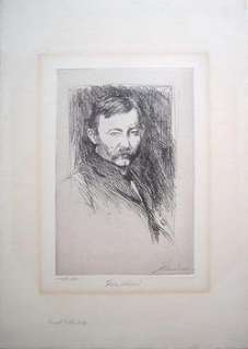 JOHN SLOAN Signed 1902 Original Etching Robert Henri  