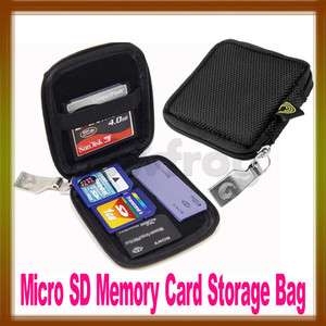 New Micro SD Memory Card Storage Carrying Pouch Case Holder Earphone 
