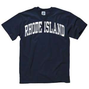  Rhode Island Rams Navy Arch T Shirt