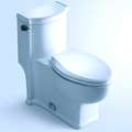   Contemporary European Toilet with Single Flush and Soft Closing Seat