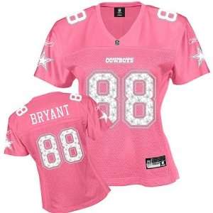  Reebok Dallas Cowboys Dez Bryant Womens Star Struck Pink 