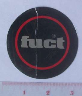 FUCT SKATEBOARD STICKER ORIGINAL FROM 90S WORLD INDUSTRIES ROCCO 