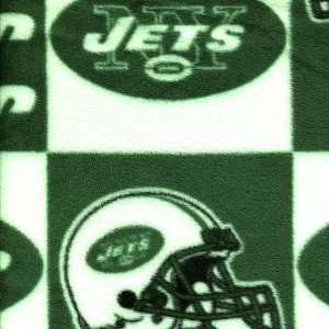    NFL New York Jets Polar Fleece Squares Print