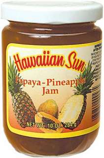 HAWAIIAN SUN PAPAYA PINEAPPLE FRUIT JAM ~ 10 OZ  
