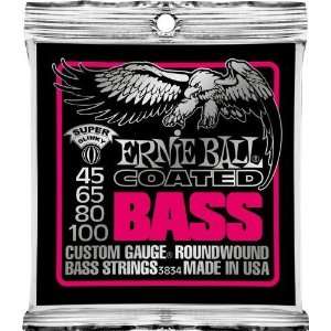 Ernie Ball Coated Electric Super Slinky Bass Musical Instruments