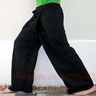   Pants Yoga Dance Trousers 280 gram BLACK Cotton Unisex FREESIZE