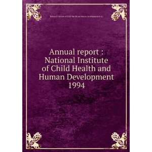  report  National Institute of Child Health and Human Development 