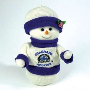 MLB Colorado Rockies Plush Animated Musical Christmas Snowman Stuffed 