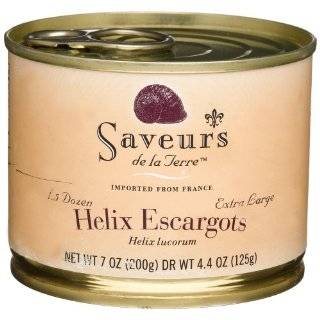 Saveurs Helix Escargot, 18 count tin, net weight 7 oz (Pack of 3)
