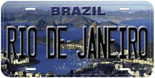 Rio De Janeiro Bazil Novelty Auto Car Tag License Plate  