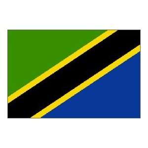 Tanzania Flag 2X3 Foot Nylon 