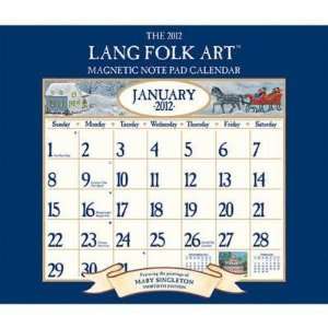   Art by Mary Singleton 2012 Magnetic Note Pad Calendar