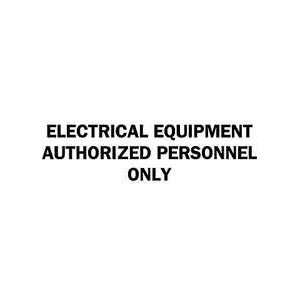 Sign,3.5x10,electrical Equipment   BRADY  Industrial 