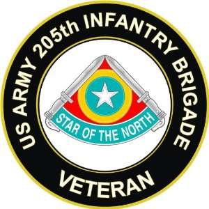  US Army Veteran 205th Infantry Brigade Unit Crest Decal 