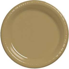 Gold 10 Premium Semi Rigid Plastic Plates (20 Per Pack)