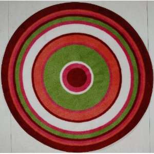  Collection Concentric 51 Inch Diamter Kids Area Rugs