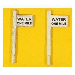  WATER ONE MILE SIGNS   JL INNOVATIVE DESIGN HO SCALE MODEL 