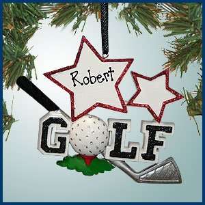  Personalized Christmas Ornaments   Golf Stars   Personalized 