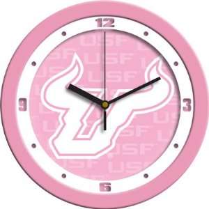  University of South Florida Bulls 12 Wall Clock   Pink 