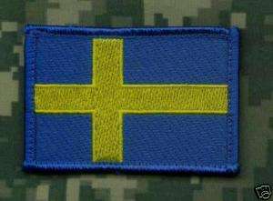 AFGHANISTAN NATO SECURITY FORCE ISAF SWEDISH FLAG PATCH  