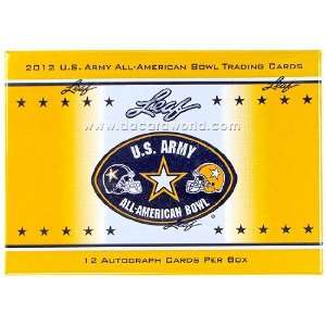  2012 Leaf U.S. Army All American Bowl Football Hobby Box 
