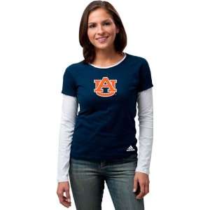 Auburn Tigers Womens adidas Loud & Proud Long Sleeve Layered 