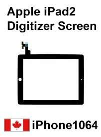 Apple iPad 2 Touch Screen Glass Digitizer Black Color  